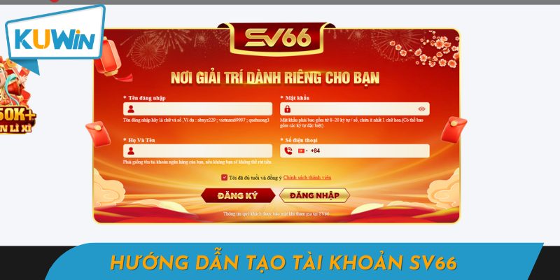 Các bước đăng ký SV66 nhanh chóng