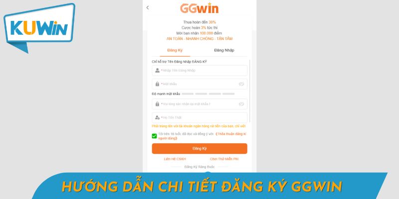 Hướng dẫn đăng ký GGwin nhanh chóng và dễ dàng cho người mới